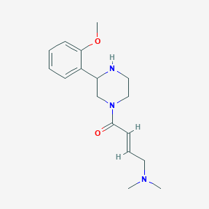 molecular formula C17H25N3O2 B2663702 (E)-4-(Dimethylamino)-1-[3-(2-methoxyphenyl)piperazin-1-yl]but-2-en-1-one CAS No. 2224429-69-8