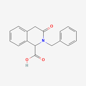 molecular formula C17H15NO3 B2663715 2-Benzyl-3-oxo-1,2,3,4-tetrahydro-1-isoquinolinecarboxylic acid CAS No. 1706418-98-5