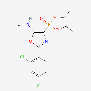 Diethyl [2-(2,4-dichlorophenyl)-5-(methylamino)-1,3-oxazol-4-yl]phosphonate