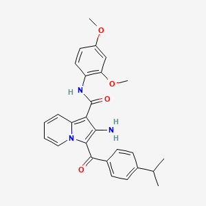 2-amino-N-(2,4-dimethoxyphenyl)-3-(4-isopropylbenzoyl)indolizine-1-carboxamide