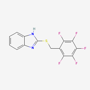 2-(2,3,4,5,6-Pentafluoro-benzylsulfanyl)-1H-benzoimidazole