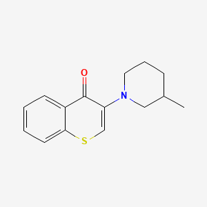 molecular formula C15H17NOS B2663735 3-(3-methylpiperidin-1-yl)-4H-thiochromen-4-one CAS No. 895796-69-7