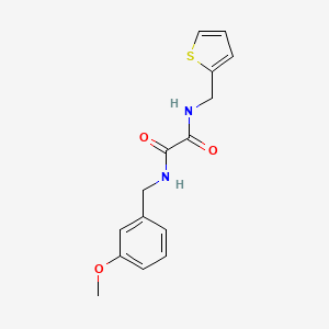 molecular formula C15H16N2O3S B2663736 N1-(3-甲氧基苄基)-N2-(噻吩-2-基甲基)草酰胺 CAS No. 941938-80-3