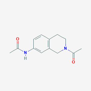 molecular formula C13H16N2O2 B2663739 N-(2-acetyl-1,2,3,4-tetrahydroisoquinolin-7-yl)acetamide CAS No. 138276-85-4