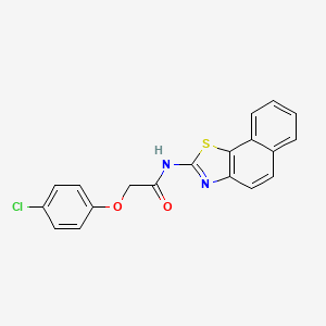 molecular formula C19H13ClN2O2S B2663749 2-(4-chlorophenoxy)-N-(naphtho[2,1-d]thiazol-2-yl)acetamide CAS No. 313395-77-6