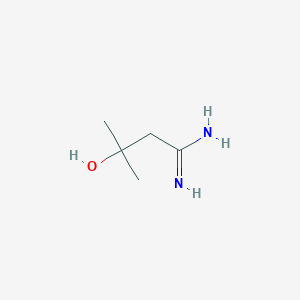 molecular formula C5H12N2O B2663763 3-Hydroxy-3-methylbutanimidamide CAS No. 912756-37-7