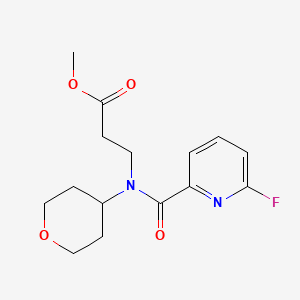 methyl 3-[1-(6-fluoropyridin-2-yl)-N-(oxan-4-yl)formamido]propanoate