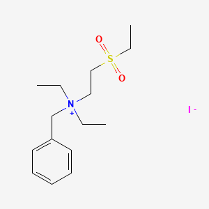 N-benzyl-N,N-diethyl-2-(ethylsulfonyl)-1-ethanaminium iodide