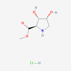 Methyl (2R,3S,4R)-3,4-dihydroxypyrrolidine-2-carboxylate;hydrochloride