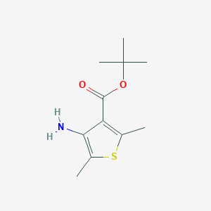 molecular formula C11H17NO2S B2663784 Tert-butyl 4-amino-2,5-dimethylthiophene-3-carboxylate CAS No. 2248268-31-5