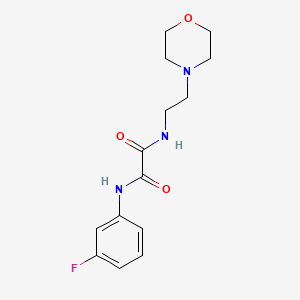 molecular formula C14H18FN3O3 B2663796 N1-(3-fluorophenyl)-N2-(2-morpholinoethyl)oxalamide CAS No. 701240-64-4