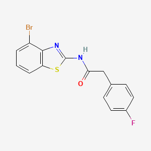 molecular formula C15H10BrFN2OS B2663818 N-(4-bromobenzo[d]thiazol-2-yl)-2-(4-fluorophenyl)acetamide CAS No. 899731-94-3