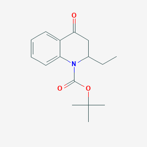 molecular formula C16H21NO3 B2663819 Tert-butyl 2-ethyl-4-oxo-1,2,3,4-tetrahydroquinoline-1-carboxylate CAS No. 228730-88-9