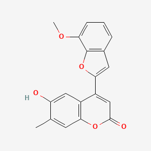 6-Hydroxy-4-(7-methoxy-1-benzofuran-2-yl)-7-methylchromen-2-one