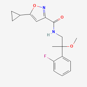 5-cyclopropyl-N-(2-(2-fluorophenyl)-2-methoxypropyl)isoxazole-3-carboxamide