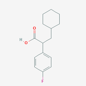3-Cyclohexyl-2-(4-fluorophenyl)propanoic acid