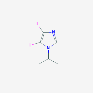 molecular formula C6H8I2N2 B2663865 4,5-二碘-1-(异丙基)-1H-咪唑 CAS No. 1189749-29-8