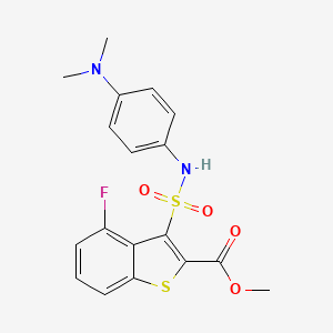 Methyl 3-{[4-(dimethylamino)phenyl]sulfamoyl}-4-fluoro-1-benzothiophene-2-carboxylate