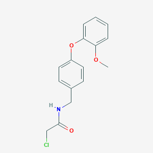 2-Chloro-N-[[4-(2-methoxyphenoxy)phenyl]methyl]acetamide