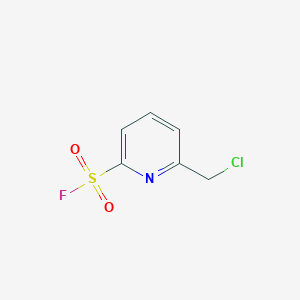 molecular formula C6H5ClFNO2S B2663876 6-(氯甲基)吡啶-2-磺酰氟 CAS No. 2411278-53-8