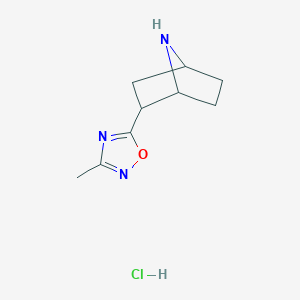 5-(7-Azabicyclo[2.2.1]heptan-2-yl)-3-methyl-1,2,4-oxadiazole;hydrochloride