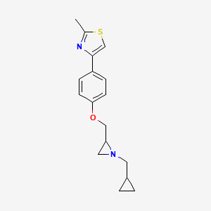 4-[4-[[1-(Cyclopropylmethyl)aziridin-2-yl]methoxy]phenyl]-2-methyl-1,3-thiazole