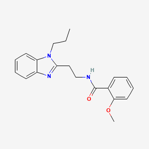 2-methoxy-N-[2-(1-propyl-1H-benzimidazol-2-yl)ethyl]benzamide