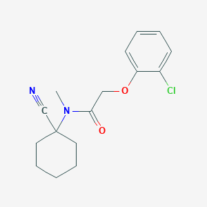 molecular formula C16H19ClN2O2 B2663911 2-(2-chlorophenoxy)-N-(1-cyanocyclohexyl)-N-methylacetamide CAS No. 940838-32-4