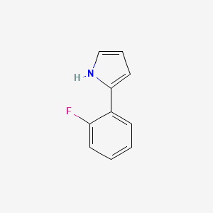 molecular formula C10H8FN B2663914 2-(2-氟苯基)-1H-吡咯 CAS No. 912361-55-8
