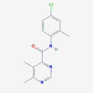 N-(4-Chloro-2-methylphenyl)-5,6-dimethylpyrimidine-4-carboxamide