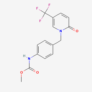 methyl N-(4-{[2-oxo-5-(trifluoromethyl)-1(2H)-pyridinyl]methyl}phenyl)carbamate