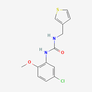 molecular formula C13H13ClN2O2S B2663939 1-(5-Chloro-2-methoxyphenyl)-3-(thiophen-3-ylmethyl)urea CAS No. 1208886-41-2