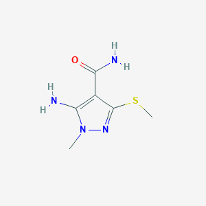 5-amino-1-methyl-3-(methylsulfanyl)-1H-pyrazole-4-carboxamide