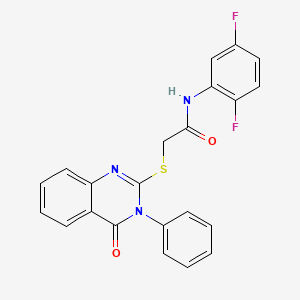 N-(2,5-difluorophenyl)-2-[(4-oxo-3-phenyl-3,4-dihydro-2-quinazolinyl)sulfanyl]acetamide
