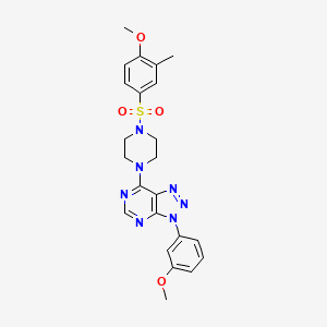 7-(4-((4-methoxy-3-methylphenyl)sulfonyl)piperazin-1-yl)-3-(3-methoxyphenyl)-3H-[1,2,3]triazolo[4,5-d]pyrimidine