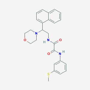 molecular formula C25H27N3O3S B2663968 N1-(3-(methylthio)phenyl)-N2-(2-morpholino-2-(naphthalen-1-yl)ethyl)oxalamide CAS No. 941996-68-5