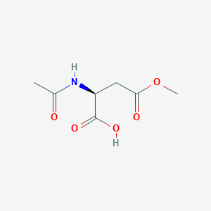 molecular formula C7H11NO5 B2663971 (2S)-2-acetamido-4-methoxy-4-oxobutanoic acid CAS No. 4910-43-4