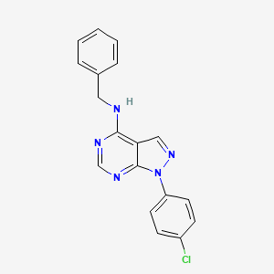 N-benzyl-1-(4-chlorophenyl)-1H-pyrazolo[3,4-d]pyrimidin-4-amine