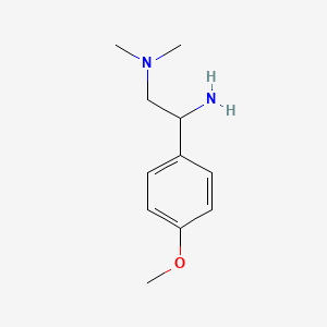 molecular formula C11H18N2O B2663981 [2-Amino-2-(4-methoxyphenyl)ethyl]dimethylamine CAS No. 927997-57-7