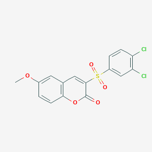 3-((3,4-dichlorophenyl)sulfonyl)-6-methoxy-2H-chromen-2-one