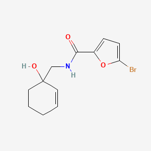 molecular formula C12H14BrNO3 B2663995 5-溴-N-[(1-羟基环己-2-烯-1-基)甲基]呋喃-2-甲酰胺 CAS No. 2097884-05-2