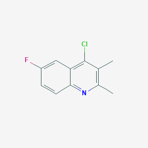molecular formula C11H9ClFN B2664003 4-Chloro-6-fluoro-2,3-dimethylquinoline CAS No. 915722-86-0