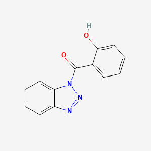 molecular formula C13H9N3O2 B2664018 2-(1H-1,2,3-Benzotriazole-1-carbonyl)phenol CAS No. 347370-91-6