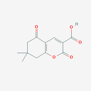 molecular formula C12H12O5 B2664025 7,7-Dimethyl-2,5-dioxo-6,8-dihydrochromene-3-carboxylic acid CAS No. 2219331-49-2