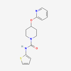 4-(pyridin-2-yloxy)-N-(thiophen-2-yl)piperidine-1-carboxamide