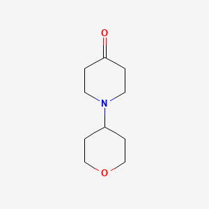 molecular formula C10H17NO2 B2664030 1-(氧杂-4-基)哌啶-4-酮 CAS No. 1153383-00-6