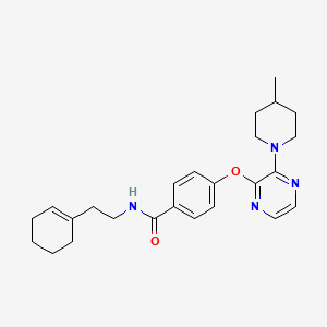 molecular formula C25H32N4O2 B2664044 N-间二甲苯基-4-吗啉-4-基[1]苯并呋喃[3,2-d]嘧啶-2-甲酰胺 CAS No. 1116074-21-5