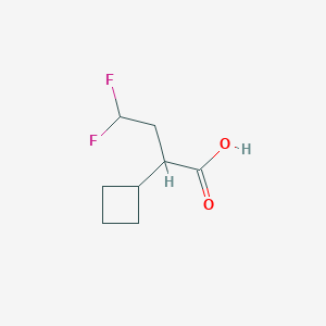2-Cyclobutyl-4,4-difluorobutanoic acid