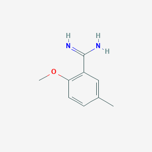 molecular formula C9H12N2O B2664057 2-Methoxy-5-methylbenzenecarboximidamide CAS No. 1260759-37-2