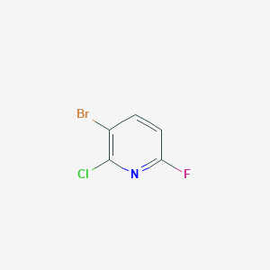 molecular formula C5H2BrClFN B2664072 3-溴-2-氯-6-氟吡啶 CAS No. 1211578-75-4